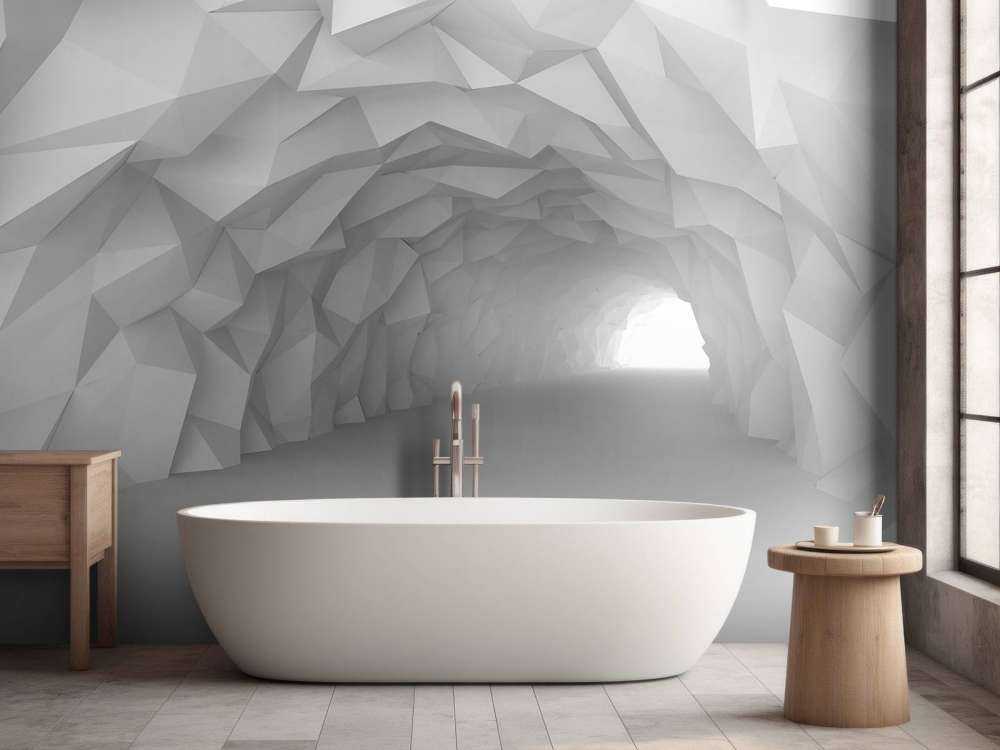3D Tunnel mit spitzen Punkten