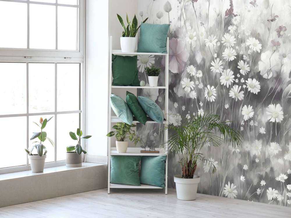 Üppiges Grün des Sommerkohle