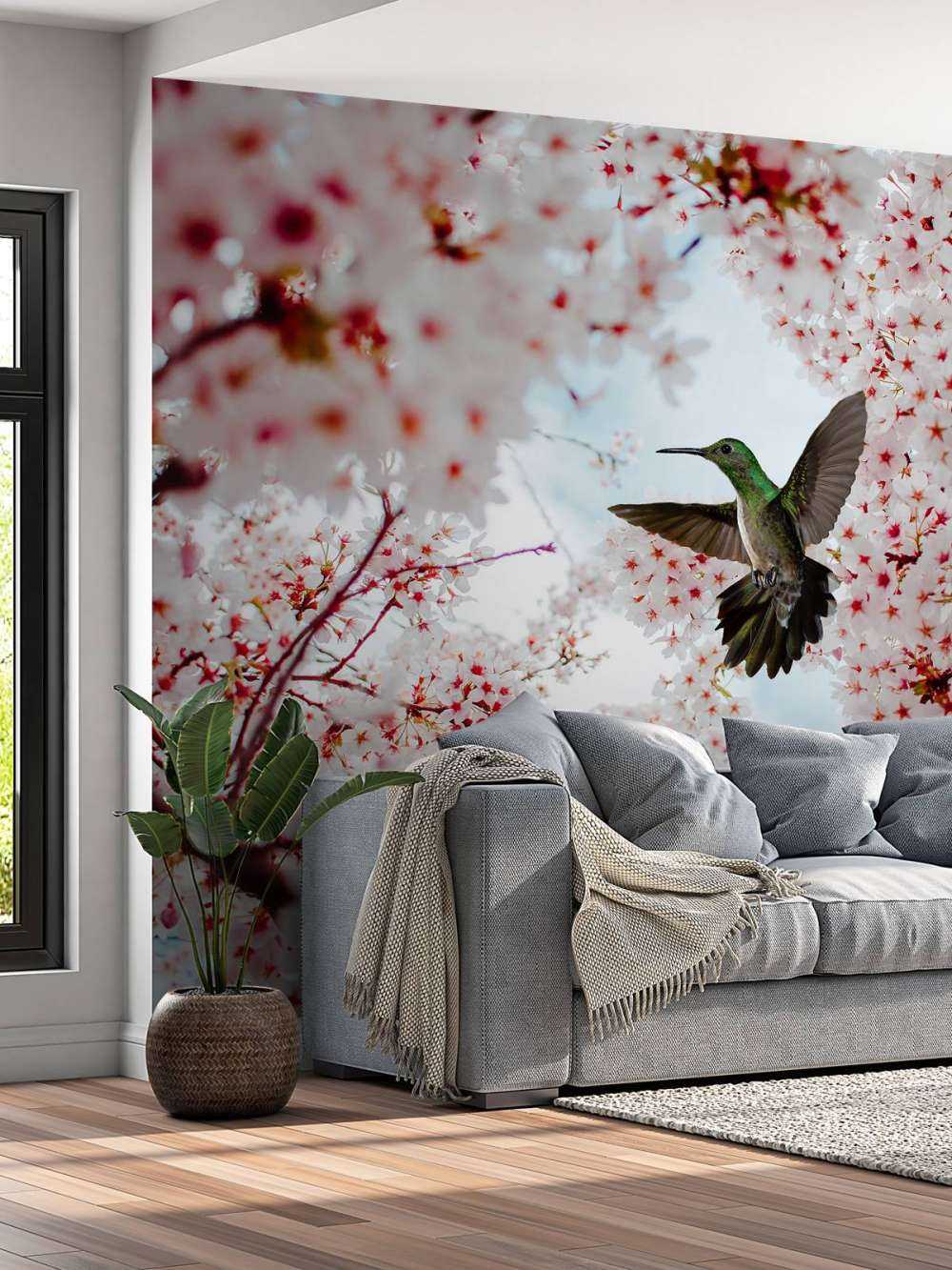 Kolibri zwischen den Blüten
