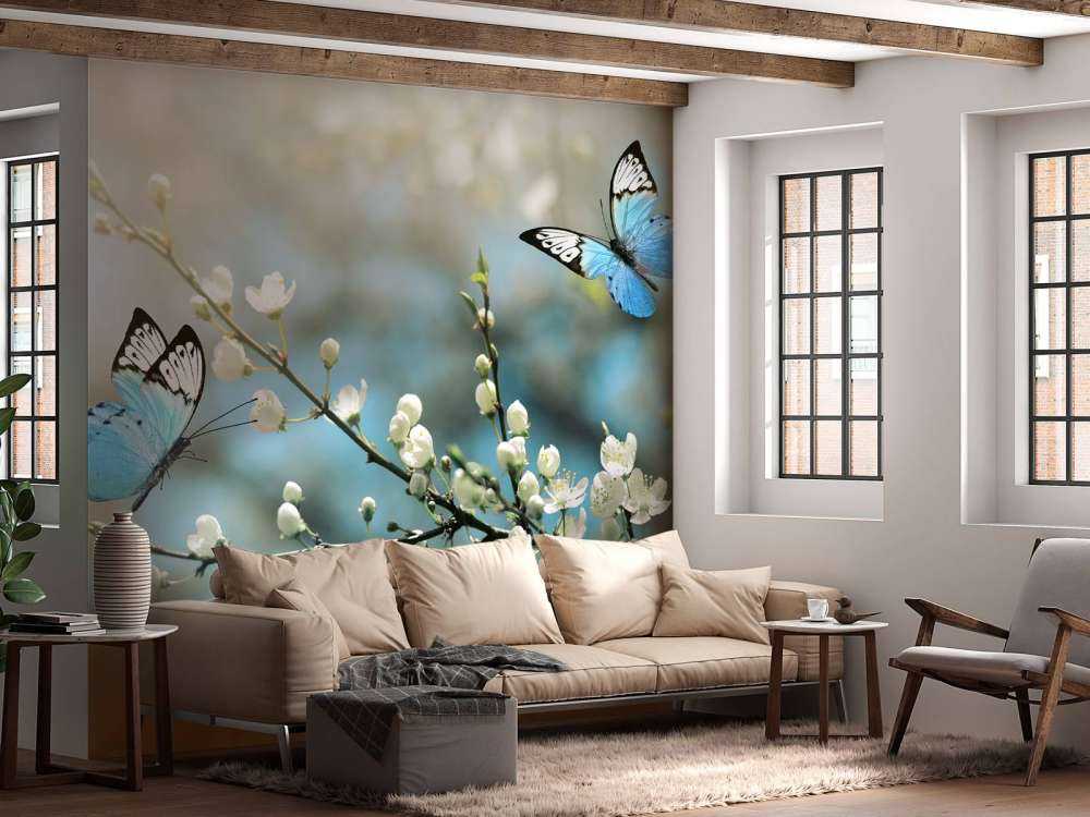 Blaue Schmetterlinge