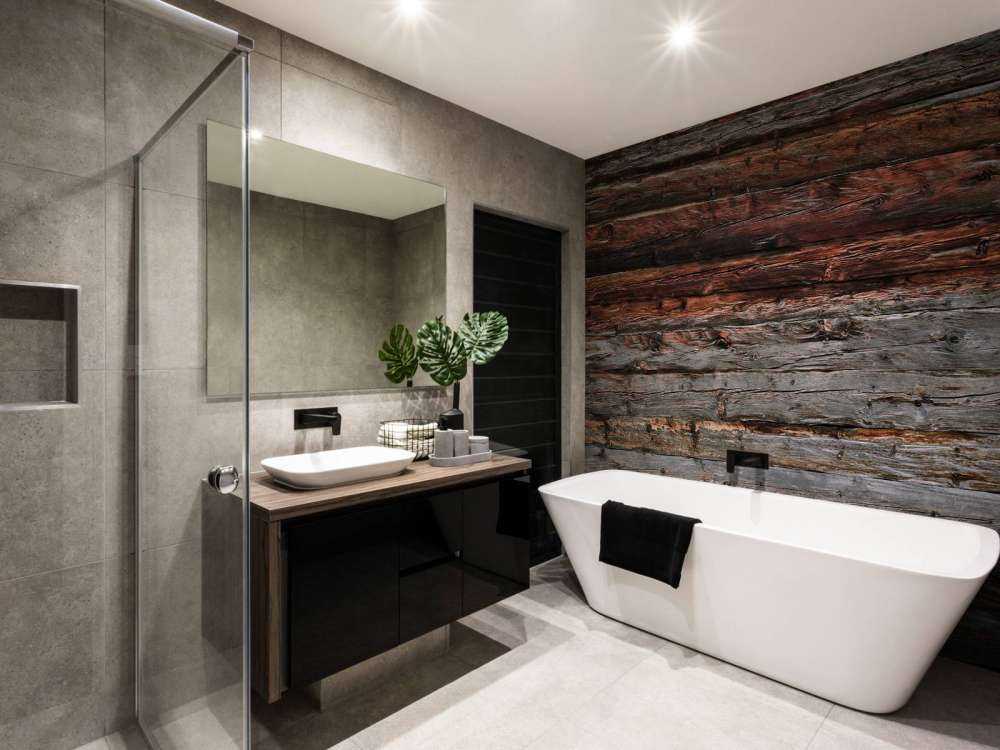 Dunkel verwittertes Holz