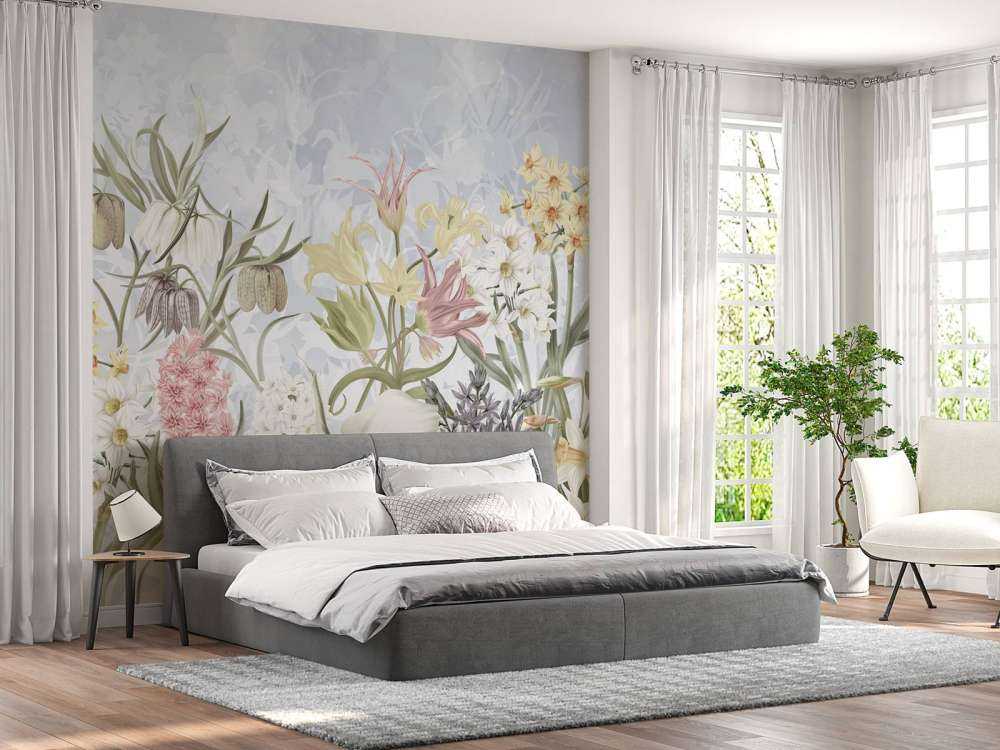 Frühjahrsblumen - Sanftes Himmelblau