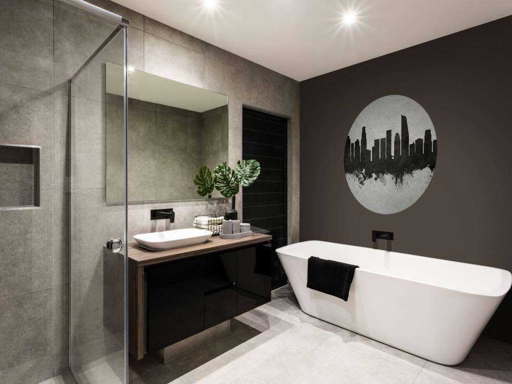 Aquarell-Skyline, Los Angeles