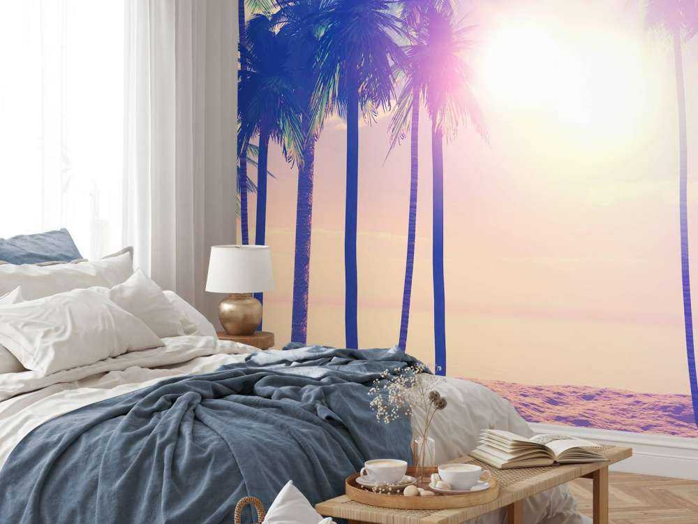 Vintage Palmen und Meer