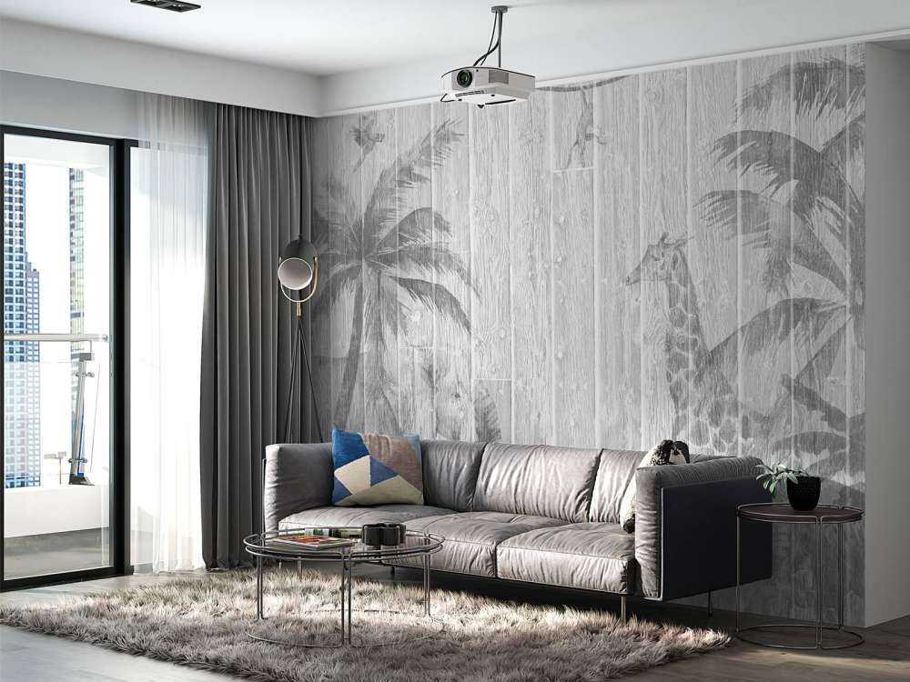 Dschungeltiere auf Holz