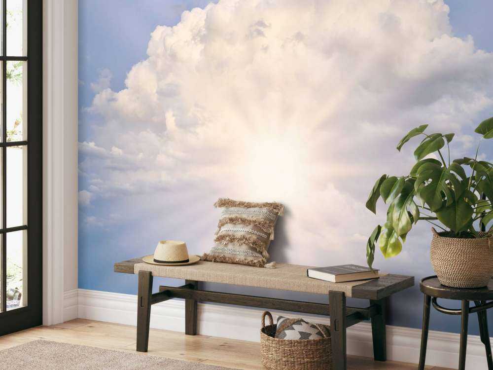 Sonnenstrahlen durch die Wolken