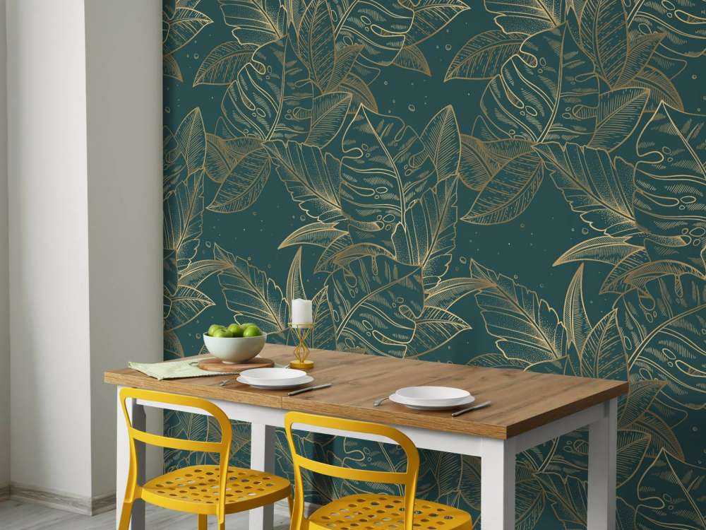 Monstera in Petrol