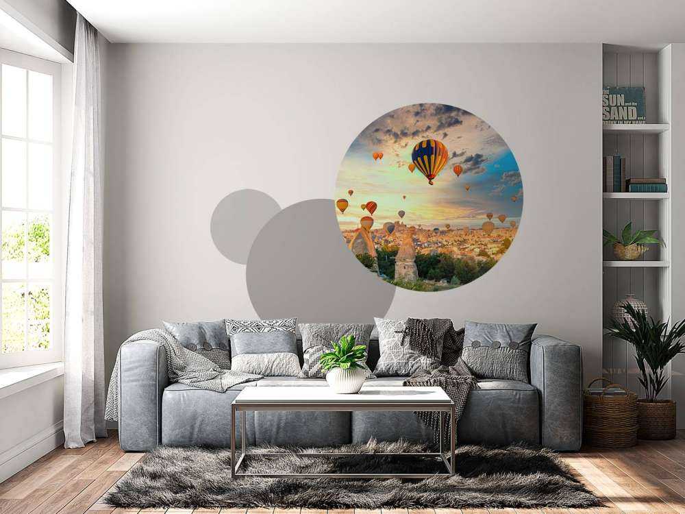 Schöne Heißluftballons