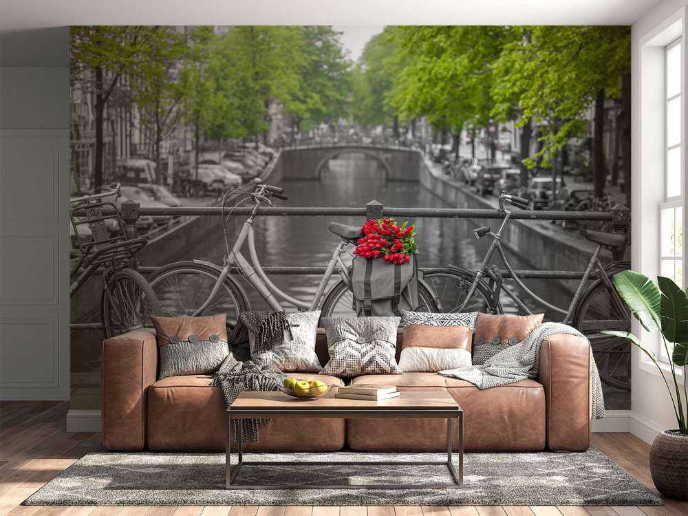 Fahrrad mit Blumen