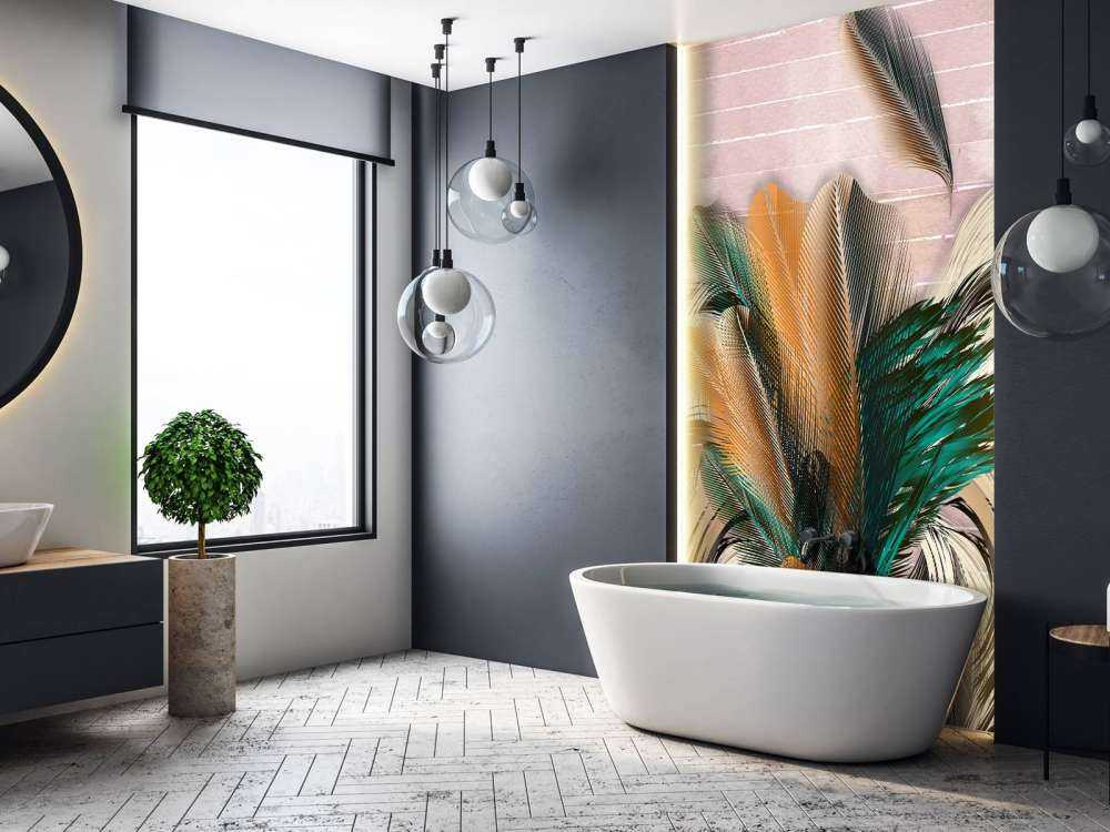 Federn in Blütenform