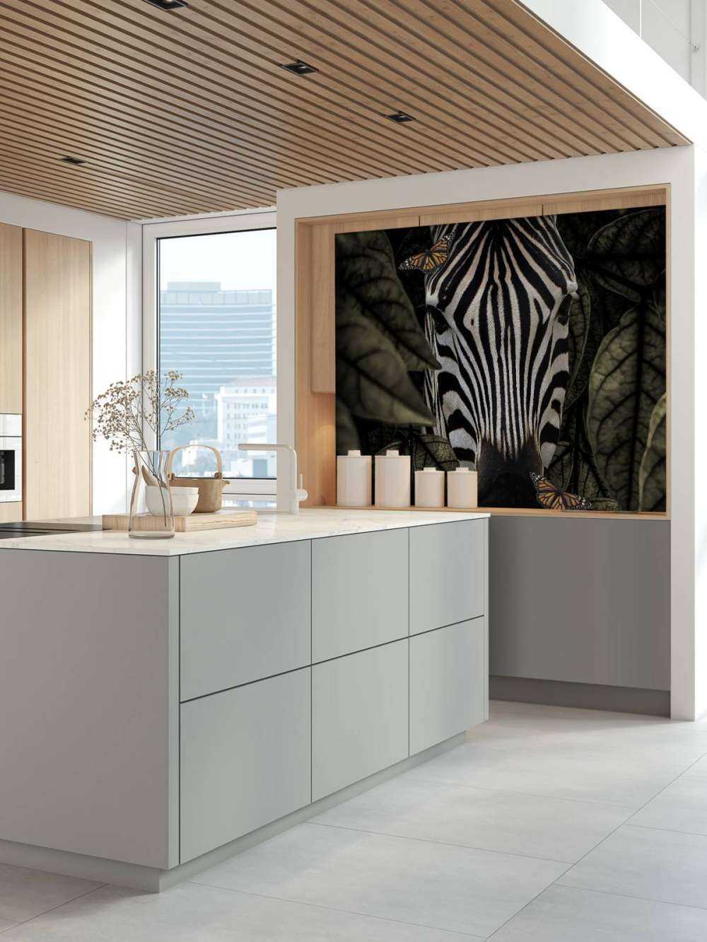 Dschungel Zebra Portrait