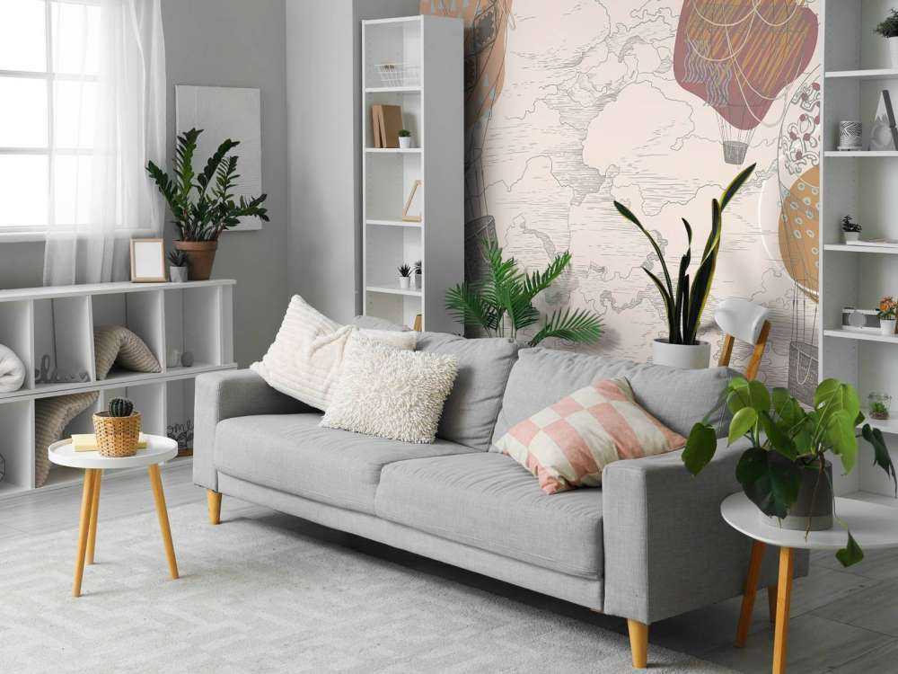 Farbige Heißluftballons