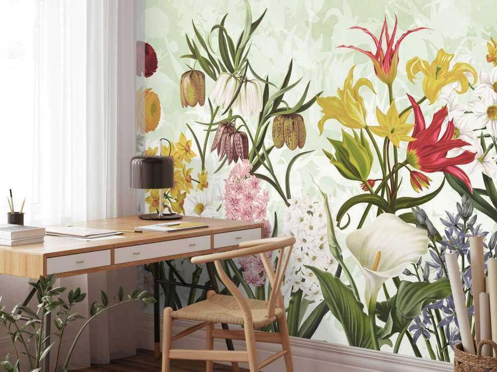 Frühjahrsblumen - Frisches Minzgrün