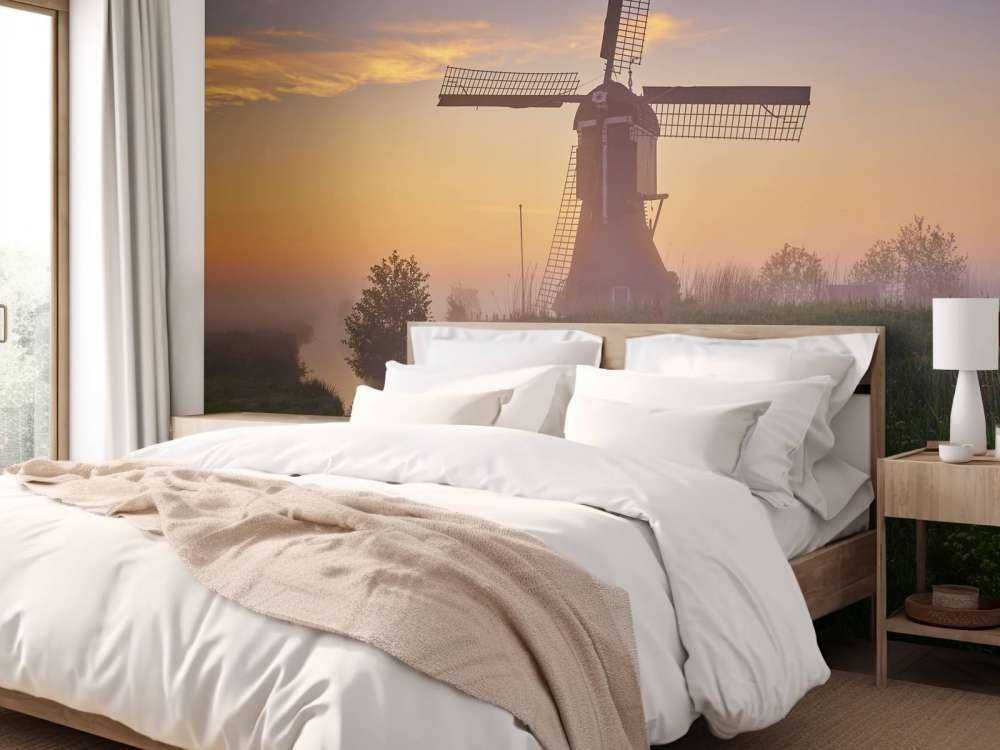 Mühle bei Sonnenaufgang