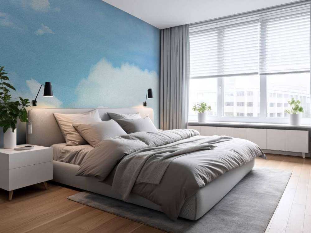 Aquarellierte Wolken