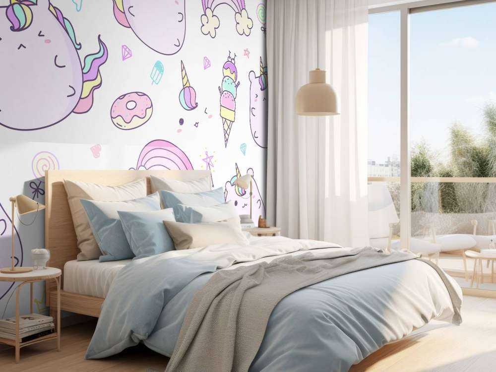 Einhörner mit Eiscreme