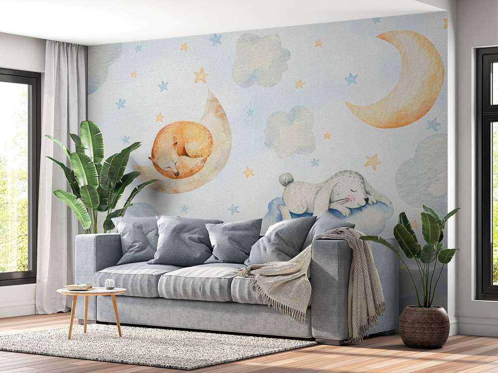 Schlafende Freunde in den Wolken