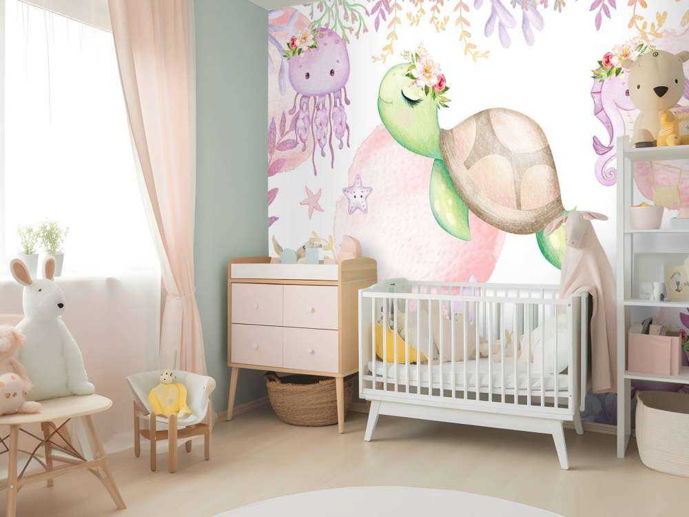 Rosa Meer-Babyzimmer