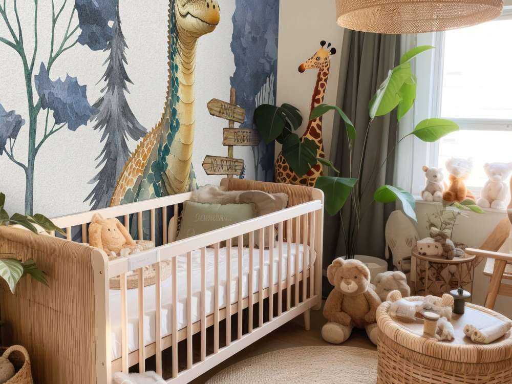 Baby-Brachiosaurus im blauen Dschungel