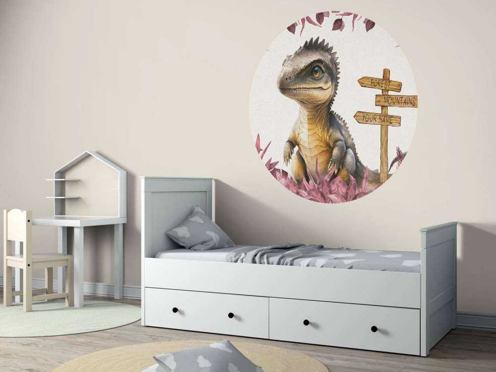 Baby-Spinosaurus im rosa Dschungel