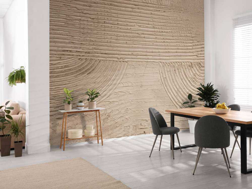 Linien und Strukturen in Taupe