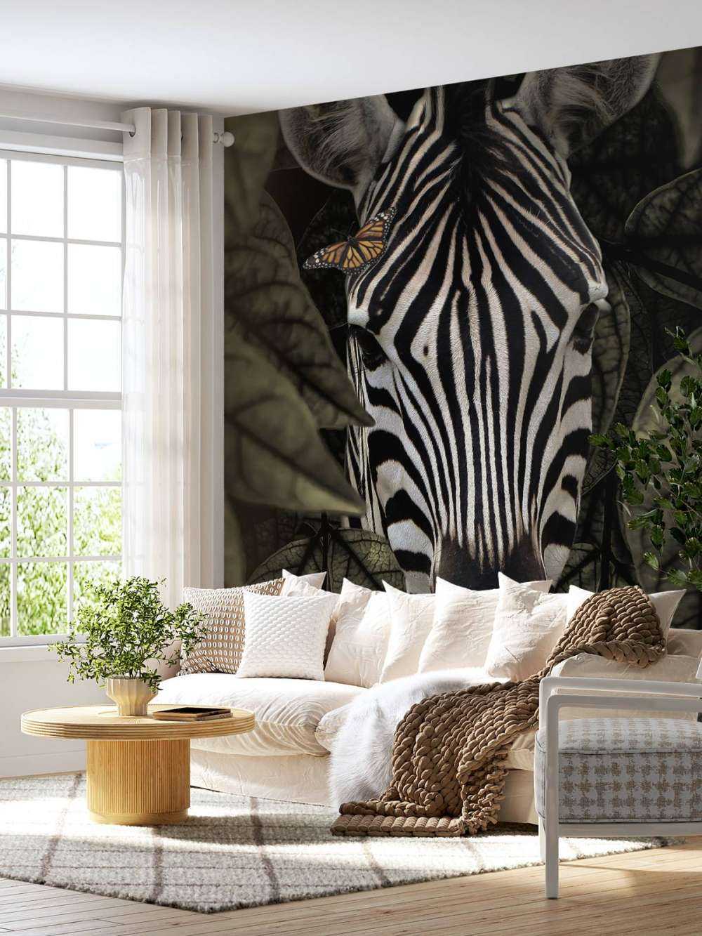 Dschungel Zebra Portrait