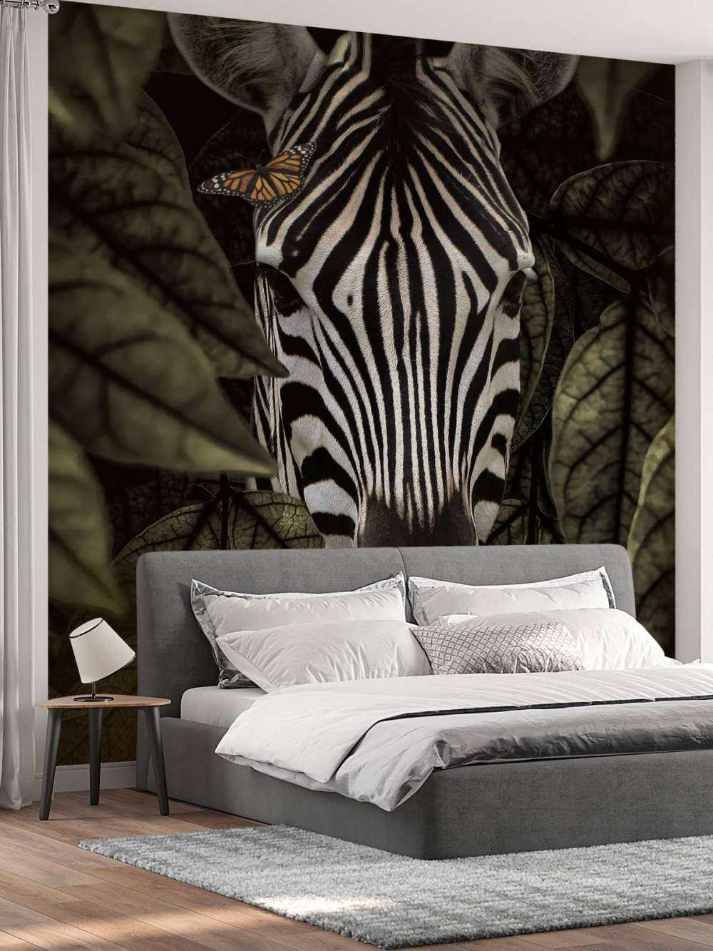 Dschungel Zebra Portrait